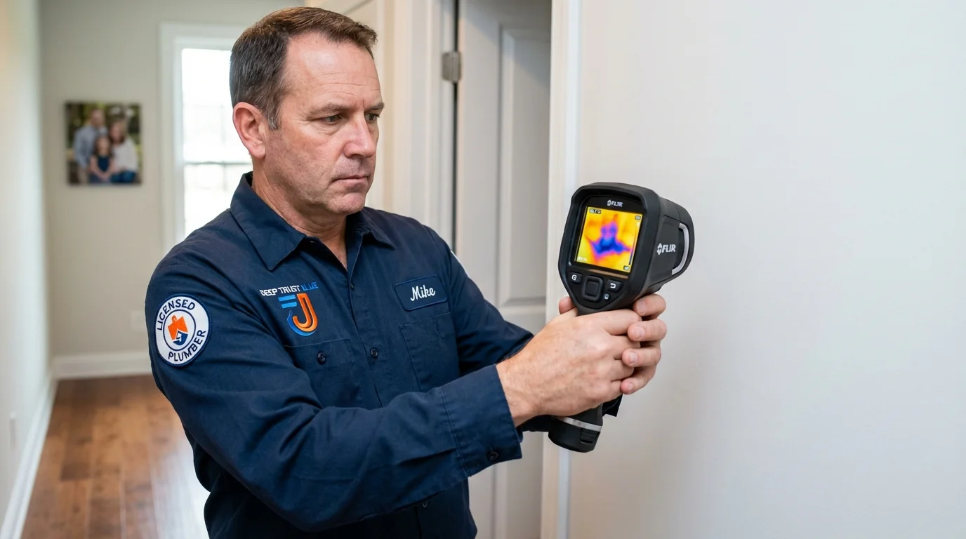 Thermal imaging leak detection by Johns Plumbing LLC in Bono